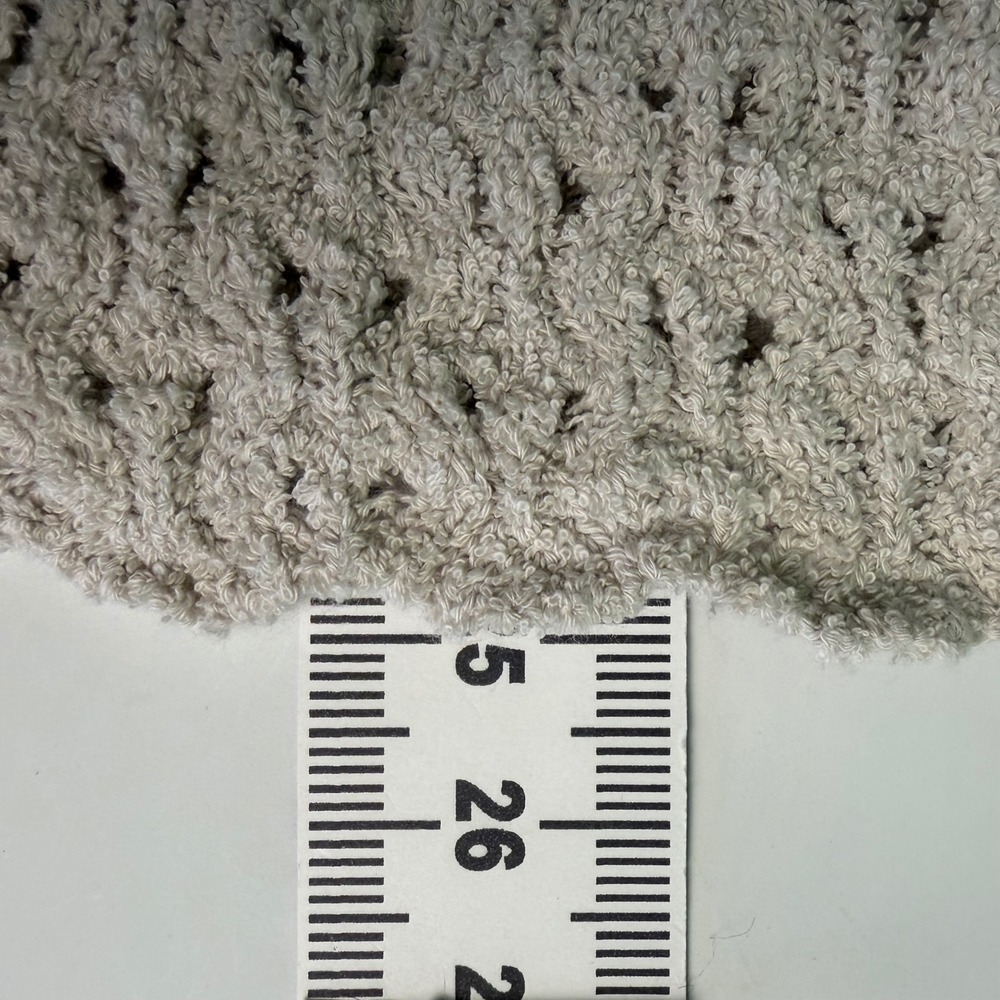 Eileen Fisher M Tan Organic Cotton Fluff Bracelet Sleeve Top Cashmere Knit NWT - Picture 12 of 16